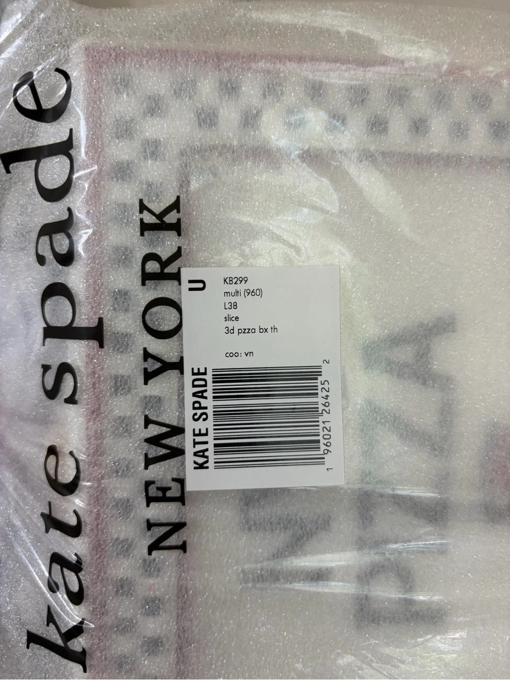 NWT Kate Spade Slice 3D Pizza Box Top Handle Crossbody Bag KB299 MSRP $498